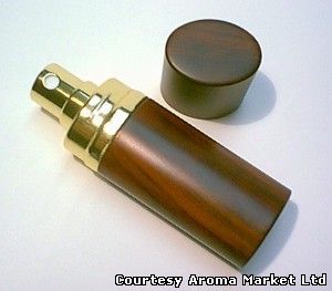 Perfume bottle genuine wood